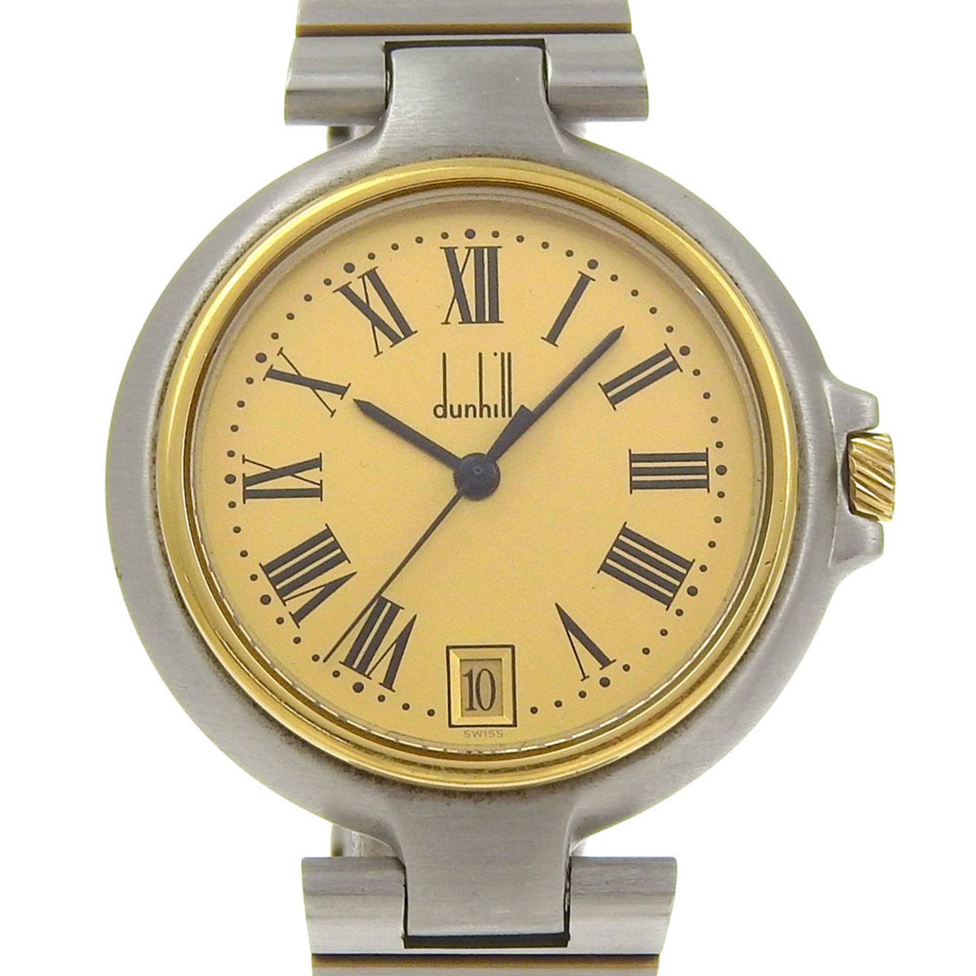 Dunhill Women's Stainless Steel Quartz Analog Watch With Gold Dial